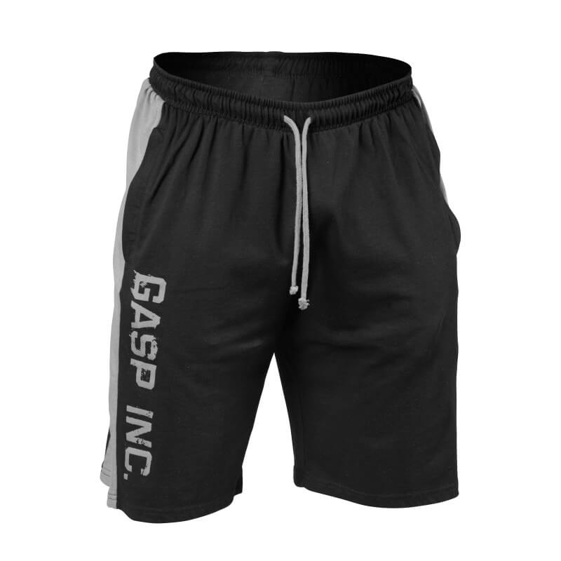 Kolla in Logo Jersey Shorts, black/grey, GASP hos SportGymButiken.se