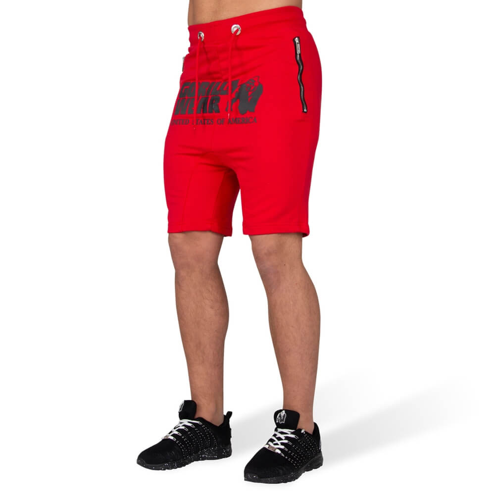 Kolla in Alabama Drop Crotch Shorts, red, Gorilla Wear hos SportGymButiken.se