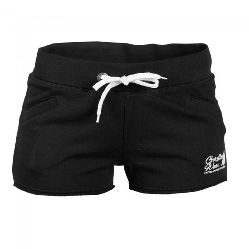 Kolla in Women's New Jersey Sweat Shorts, black, Gorilla Wear hos SportGymButike