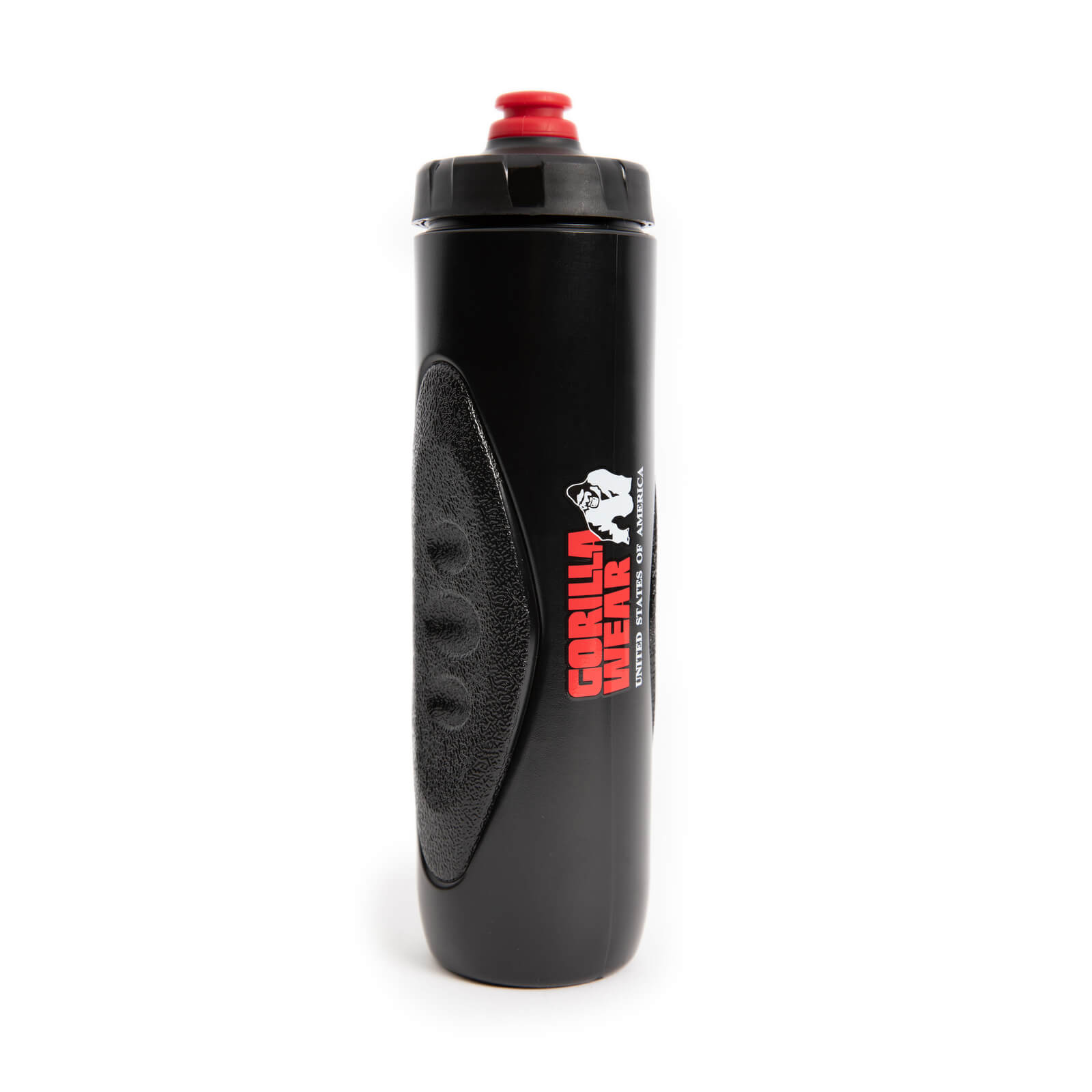Kolla in Grip Sports Bottle 750 ml, black/red, Gorilla Wear hos SportGymButiken.