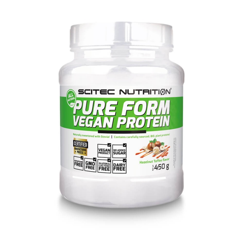 Kolla in Pure Form Vegan Protein, 450 g, Scitec Nutrition hos SportGymButiken.se