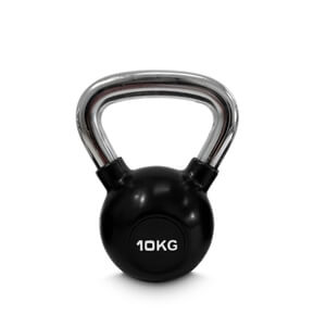 Kettlebell gummi/krom 10 kg JTC Power