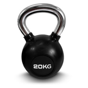 Kettlebell gummi/krom 20 kg JTC Power