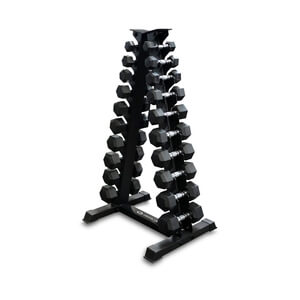 Hexhantelset med ställ, 10-par: 2 - 12.5 kg, JTC Power