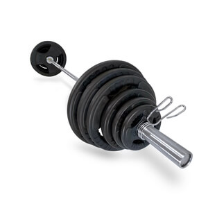 Olympiskt Skivstångsset Tri-Grip 128 kg JTC Power