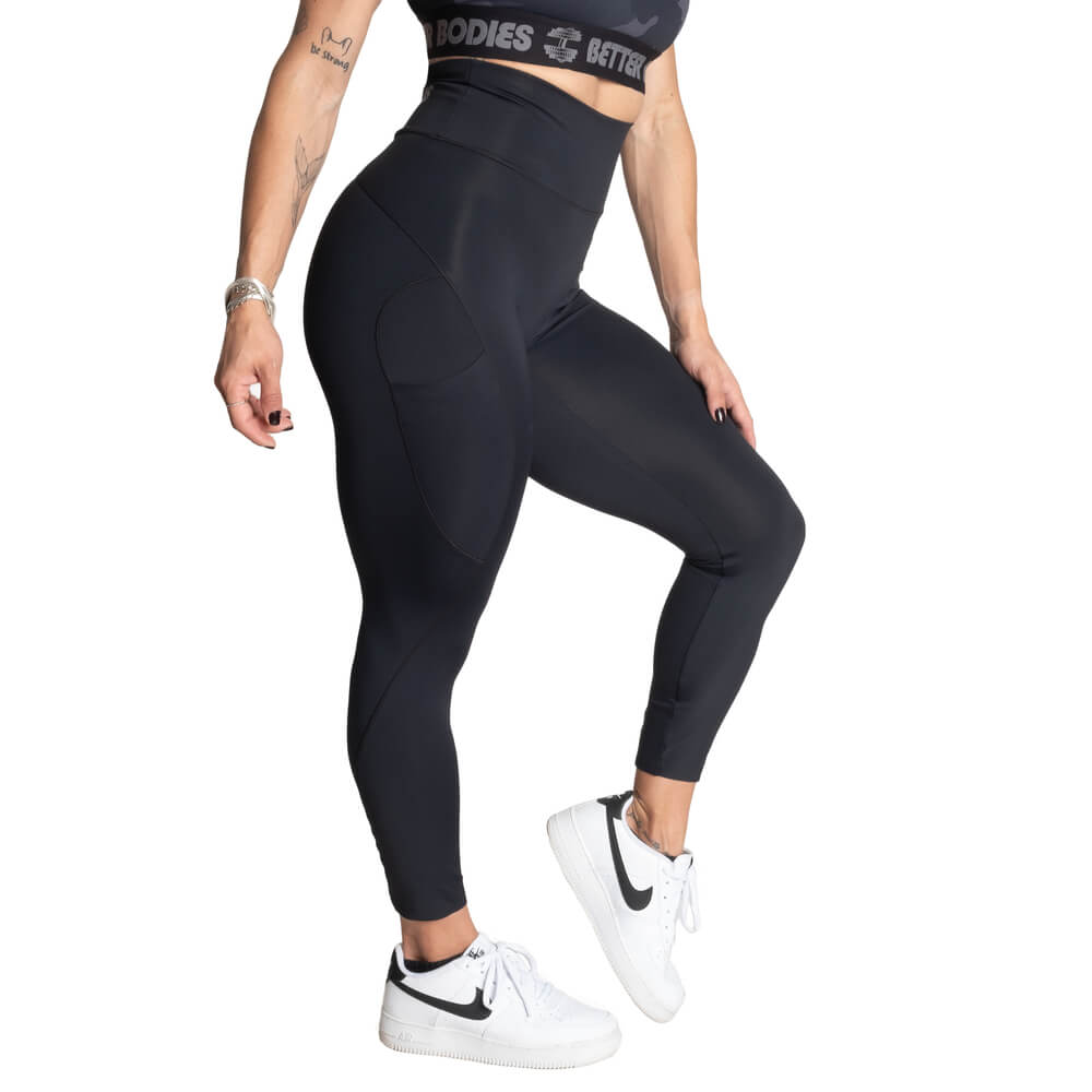 High Waist Leggings black Better Bodies