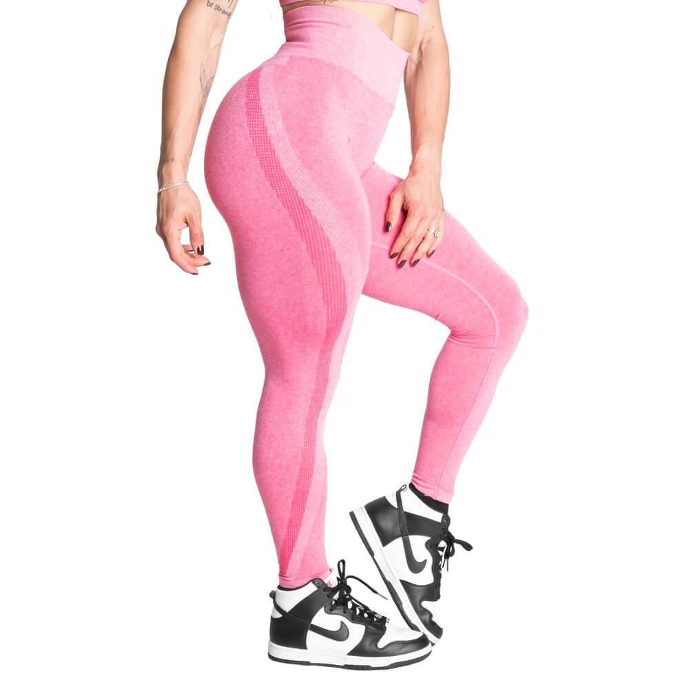 Curve Scrunch Leggings hot pink melange large