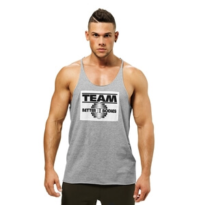 Team Bb Raw Cut Tank, greymelange, Better Bodies