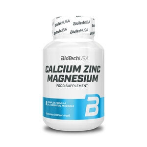 Kolla in Calcium Zinc Magnesium, 100 tabletter, BioTech USA hos SportGymButiken.