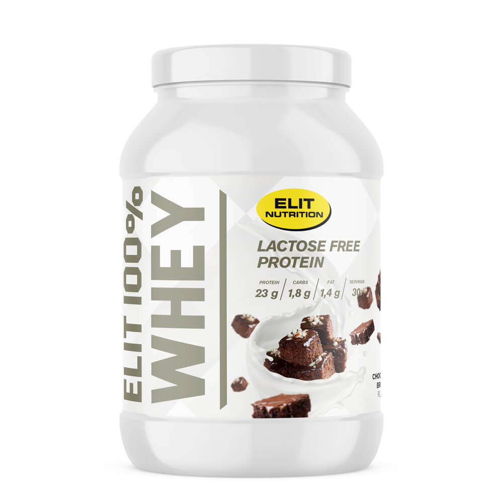 Elit 100% Whey, Lactose Free, 900 g, Chocolate Brownie