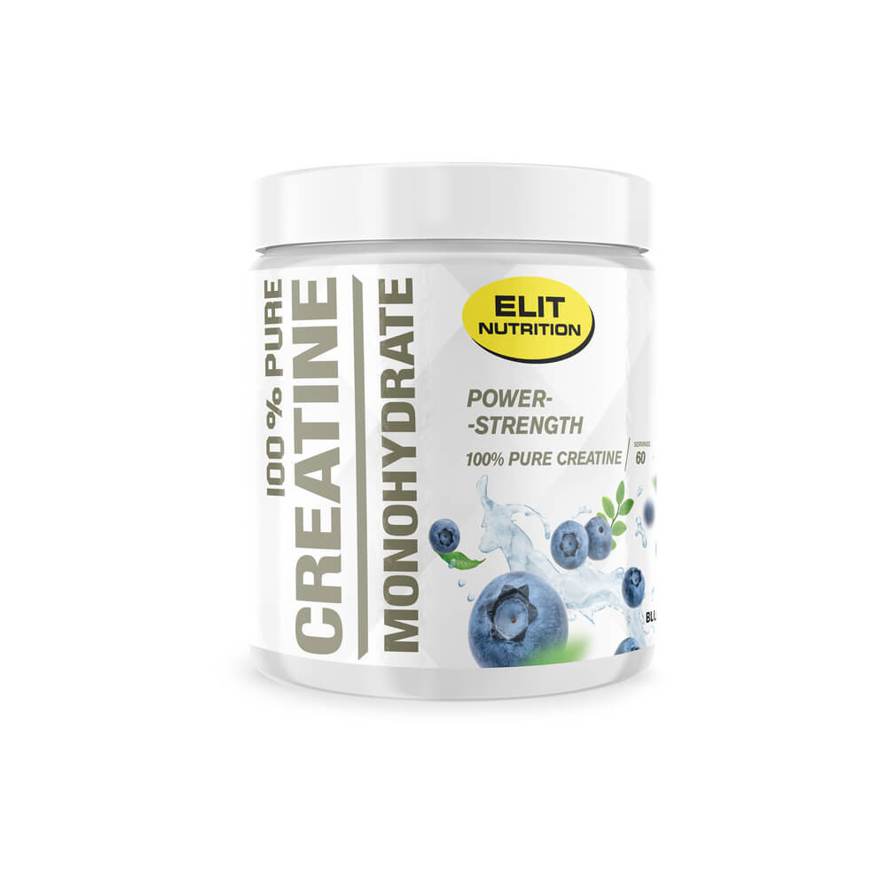 Elit 100 % Pure Creatine Monohydrate, 300 g, Blueberry