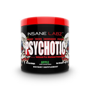 Psychotic Pre-Workout, 259 g, Apple