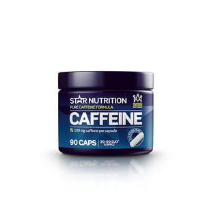 Caffeine 100 mg, 90 kapslar, Star Nutrition i gruppen Kosttillskott / Prestationshöjare & PWO hos Sportgymbutiken.se (FM-SN6571)