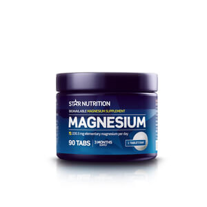 Magnesium, 90 tabletter, Star Nutrition i gruppen Kosttillskott / Vitaminer & Mineraler hos Sportgymbutiken.se (FM-SN65775)
