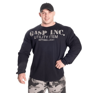 Thermal Gym Sweater, asphalt, large