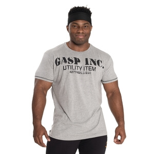 Basic Utility Tee, grey melange, GASP