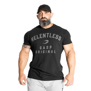 Relentless Skull Tee washed black GASP