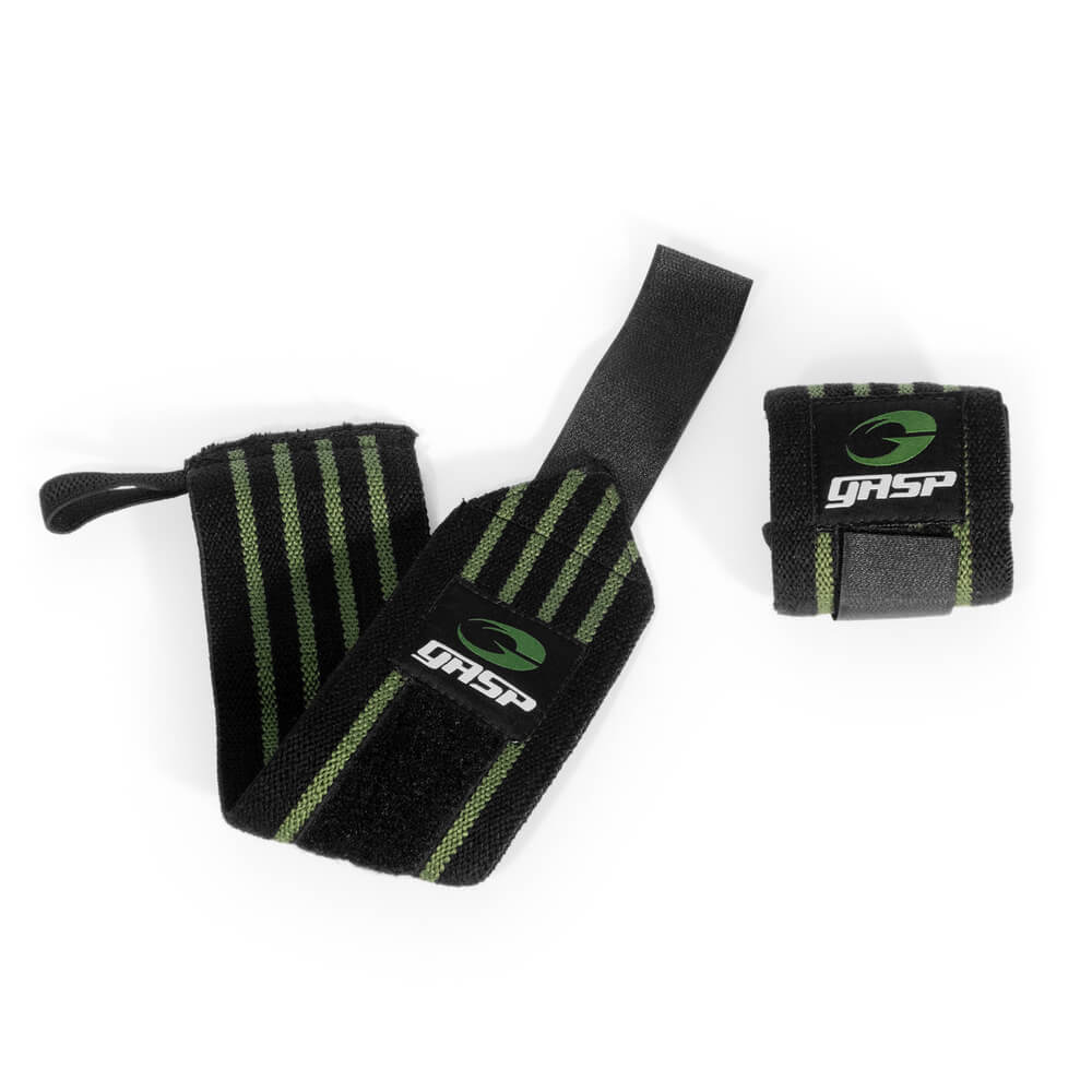Hardcore Wrist Wraps, black/green, GASP