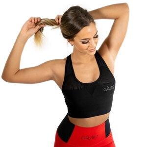 Gavelo Mesh Sports Bra, black, small