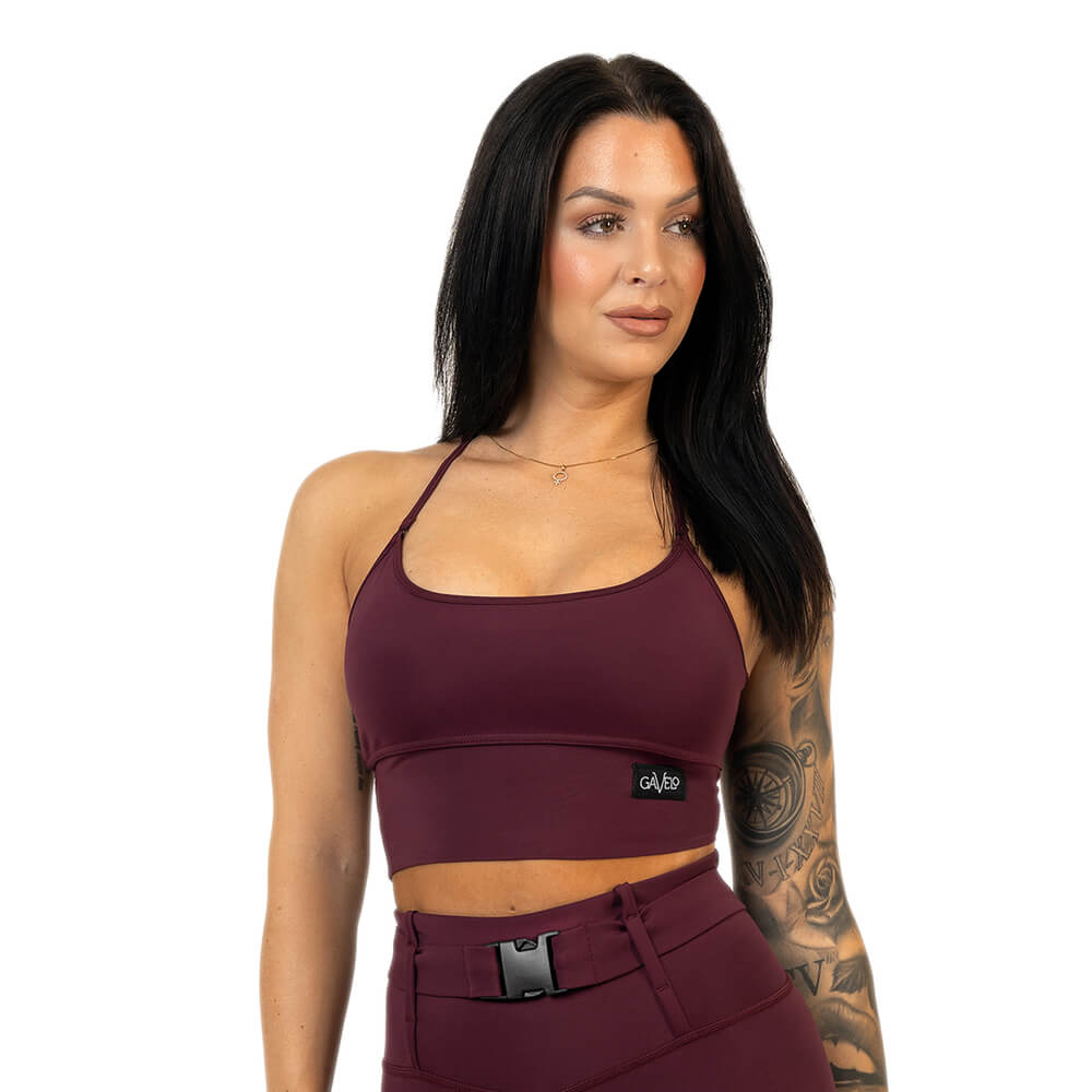 Cargo Top, burgundy red, large