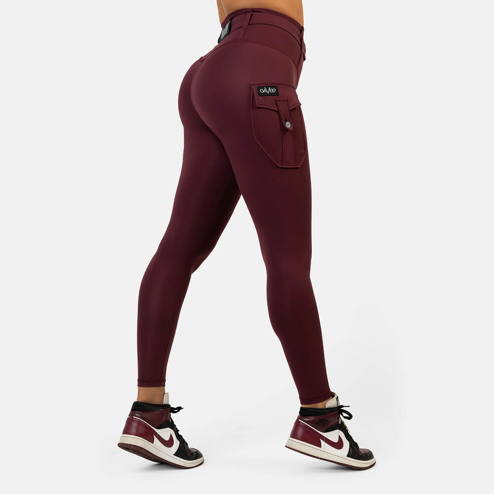 Gavelo Cargo Tights burgundy red xlarge