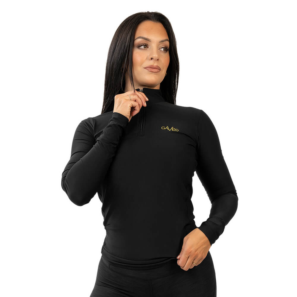 Mesh Longsleeve, black, small