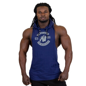 Lawrence Hooded Tank Top navy Gorilla Wear