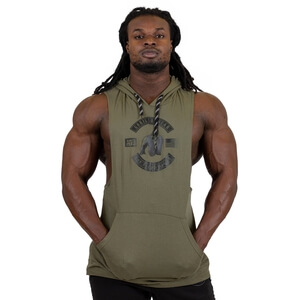 Lawrence Hooded Tank Top army green Gorilla Wear