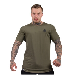 Kolla in Detroit T-Shirt, army green, Gorilla Wear hos SportGymButiken.se