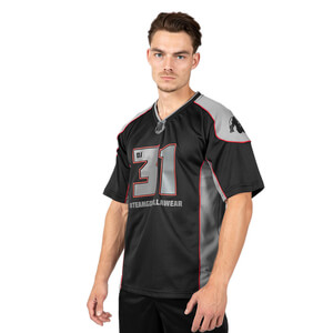 Kolla in Athlete T-Shirt 2.0 (Dennis James), black/grey, Gorilla Wear hos SportG