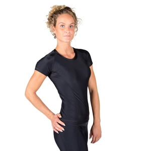 Kolla in Carlin Compression Short Sleeve Top, black/black, Gorilla Wear hos Spor