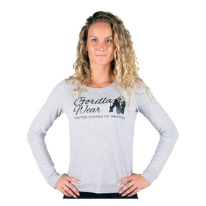 Kolla in Riviera Sweatshirt, light gray, Gorilla Wear hos SportGymButiken.se