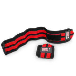 Kolla in Wrist Wraps Pro, black/red, Gorilla Wear hos SportGymButiken.se