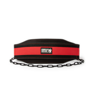 GW Nylon Dip Belt black/red Gorilla Wear