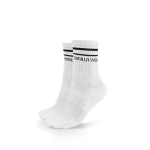 Gorilla Wear Crew Socks 2-Pack, white, 43-46