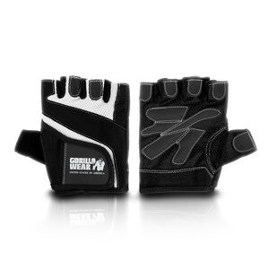WomenÂ´s Fitness Gloves black/white Gorilla Wear