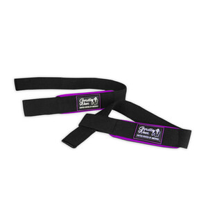 Kolla in Women's Padded Lifting Straps, black/purple, Gorilla Wear hos SportGymB