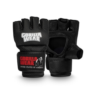 Kolla in Manton MMA Gloves, black/white, Gorilla Wear hos SportGymButiken.se
