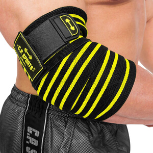 Elbow Wraps Pro black/yellow C.P. Sports