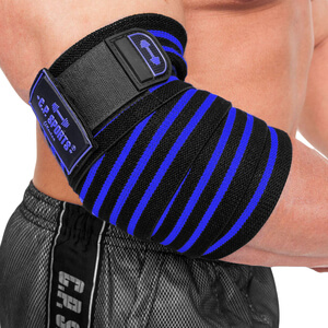 Elbow Wraps Pro black/blue C.P. Sports