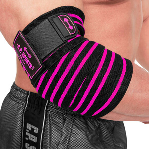 Kolla in Elbow Wraps Pro, black/pink, C.P. Sports hos SportGymButiken.se