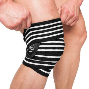 Knee Wraps black/white C.P. Sports