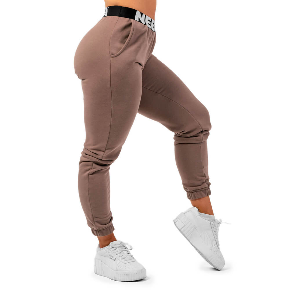 Iconic Mid-Waist Sweatpants, brown, small