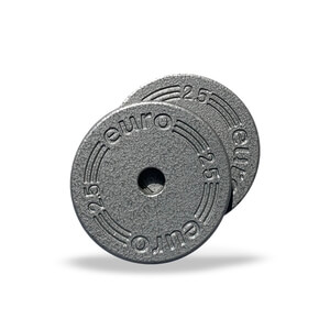 Viktskivor Metall 25 mm 2 x 2.5 kg Eurosport