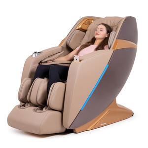 massagefåtölj numana, light brown, insportline