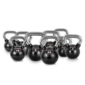 Kettlebells gummi/krom inSPORTline