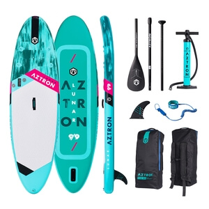 Paddleboard Aztron Lunar 9’9” uppblÃ¥sbar SUP inkl. tillbehÃ¶rspaket