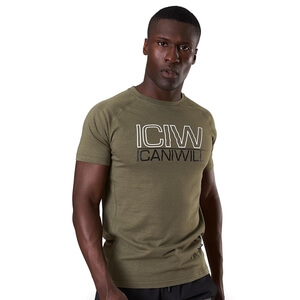 Kolla in Workout Tri-Blend T-shirt, army, ICANIWILL hos SportGymButiken.se