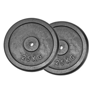 Kolla in Viktskivor Metall 25 mm. 2 x 25 kg hos SportGymButiken.se