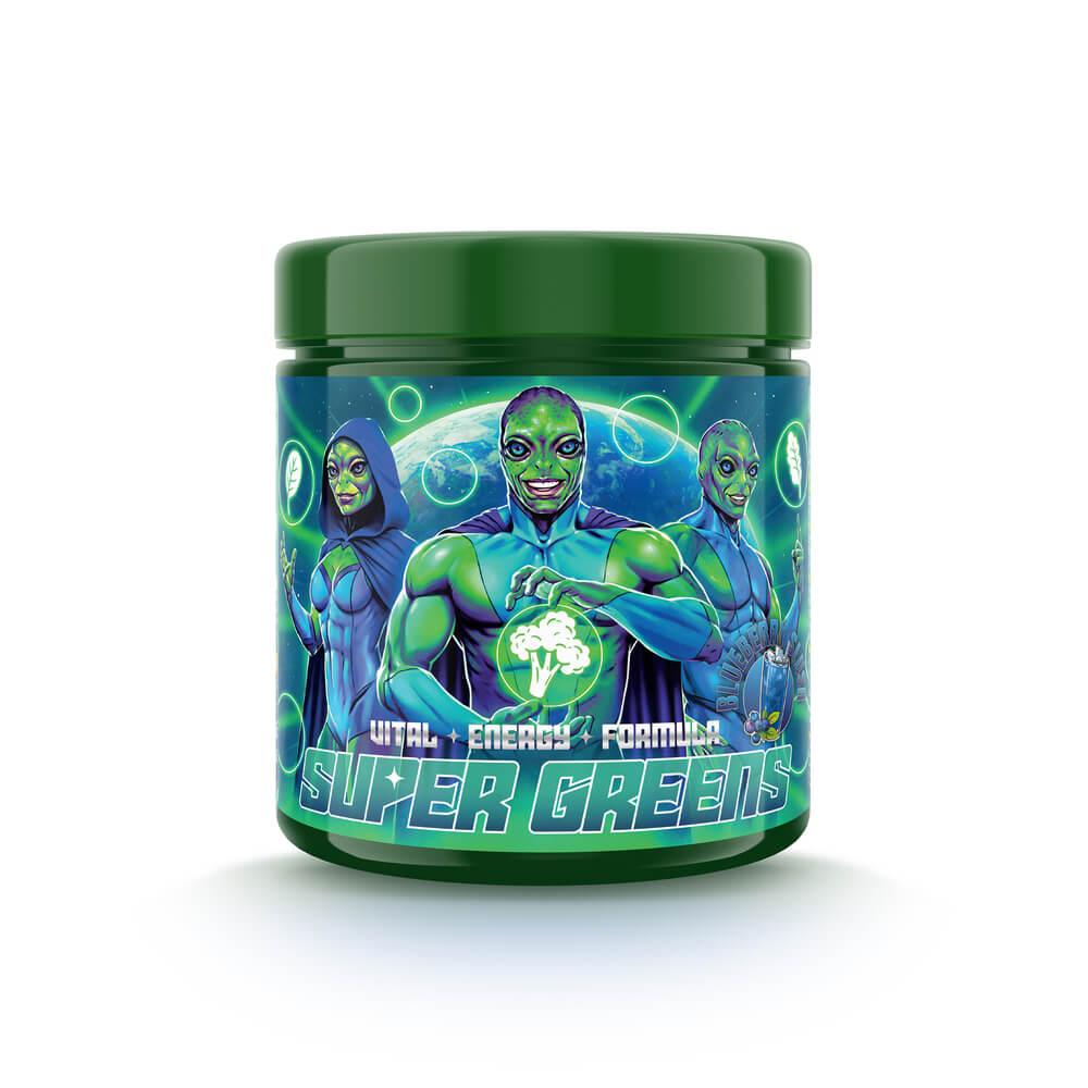 Super Greens, 250 g, Blueberry Slush